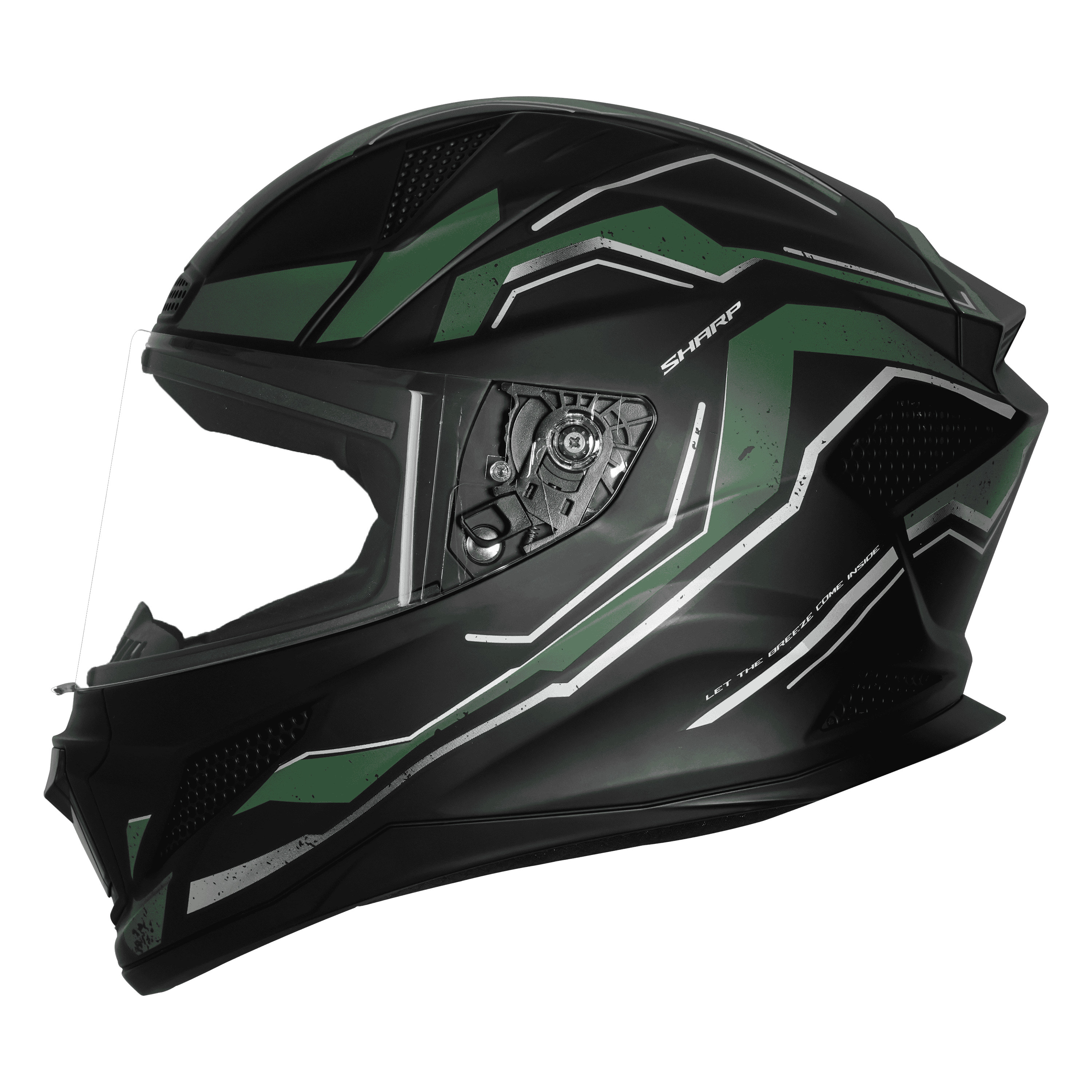 SBH-25 SV SHARP SPIRIT GLOSSY BLACK WITH GREEN 
